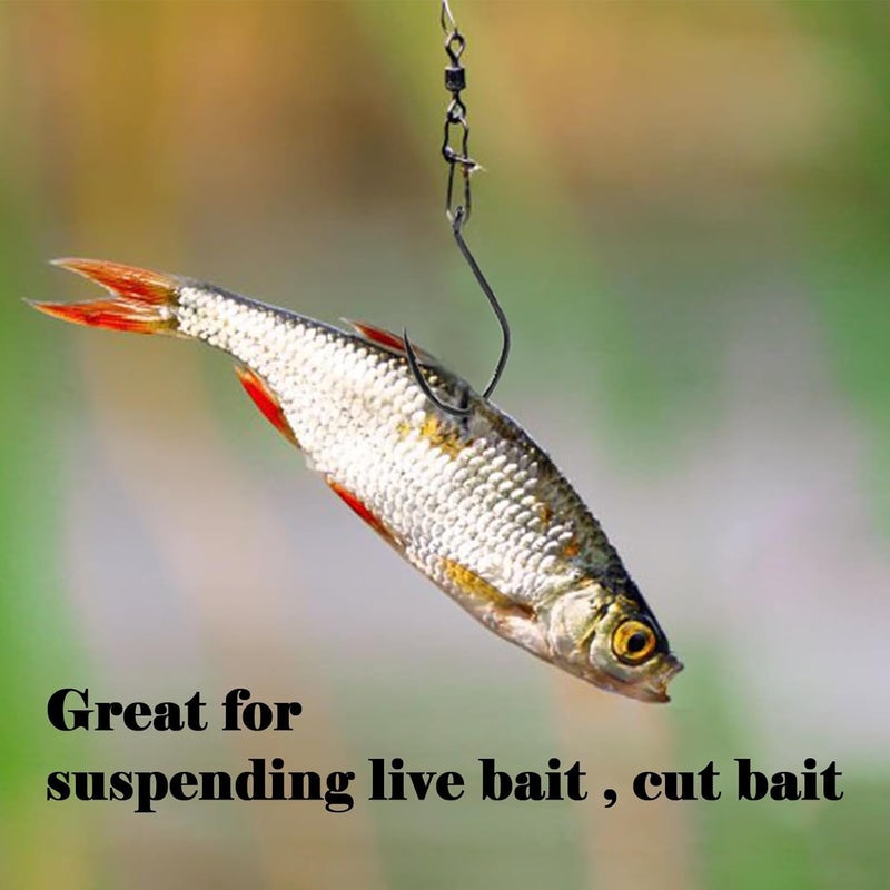 FishTrip Catfish Hooks Big River Hooks, 25/50pcs Live Cut Bait Fishing Hook for Catfishing Flathead Saltwater Freshwater - Image 5